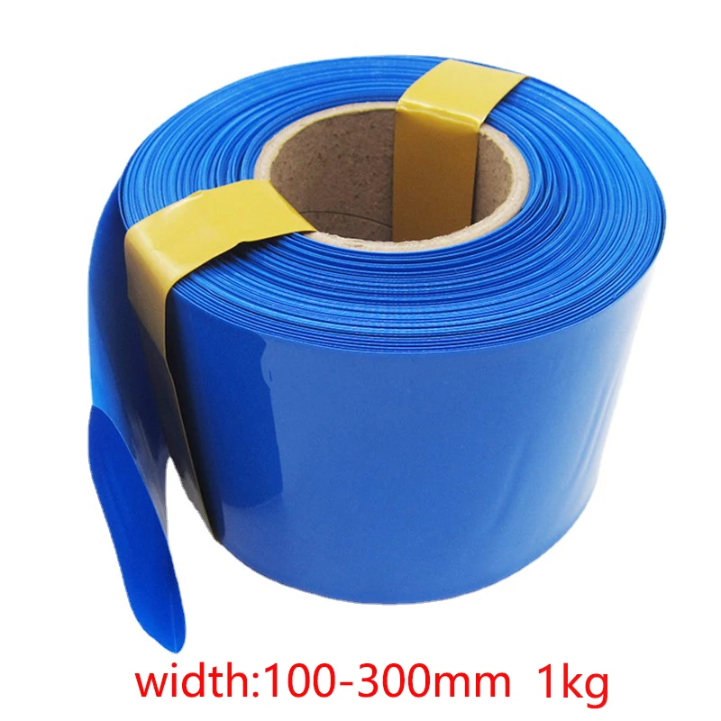 

1KG Blue PVC Insulated Heat Shrinkable Tube 18650 Lithium Battery Shrink Film Battery Insulation Sleeve PVC Heat Shrinkable Tube