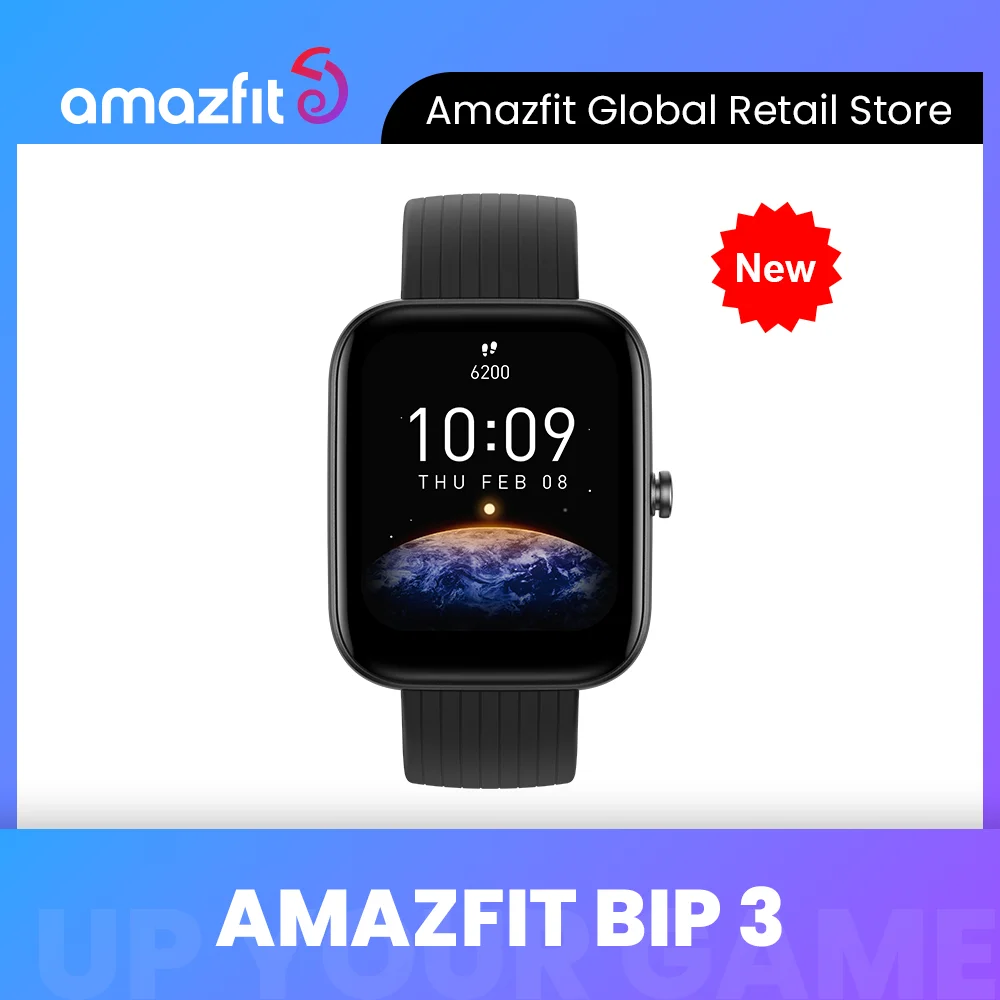 2022 New Amazfit Bip 3 Smartwatch Blood-oxygen Saturation Measurement 60 Sports Modes Smart Watch For Android IOS Phone