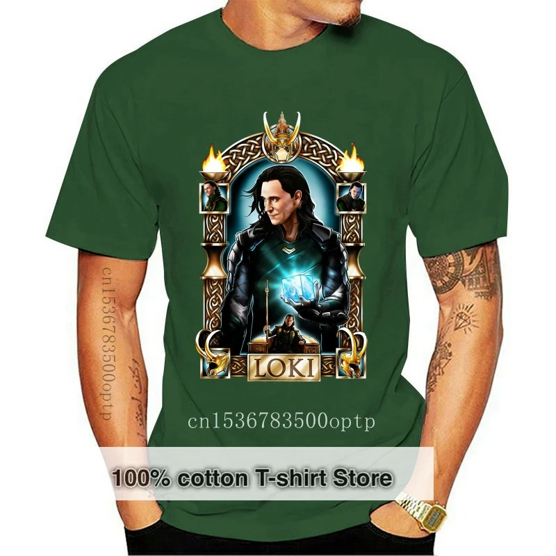 Loki Mens Black T-Shirt Tees S-3XL