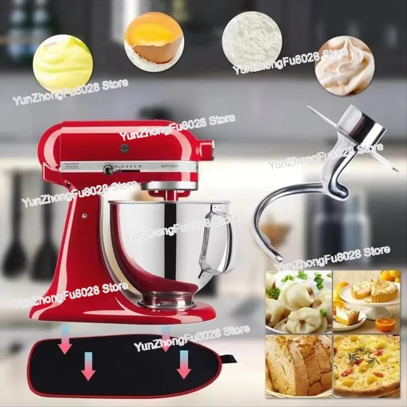Фото Спиральный крюк для теста из нержавеющей стали для миксеров KitchenAid, подходит для чаш объемом 4,5-5 кварт для миксеров с поворотной головкой. №1