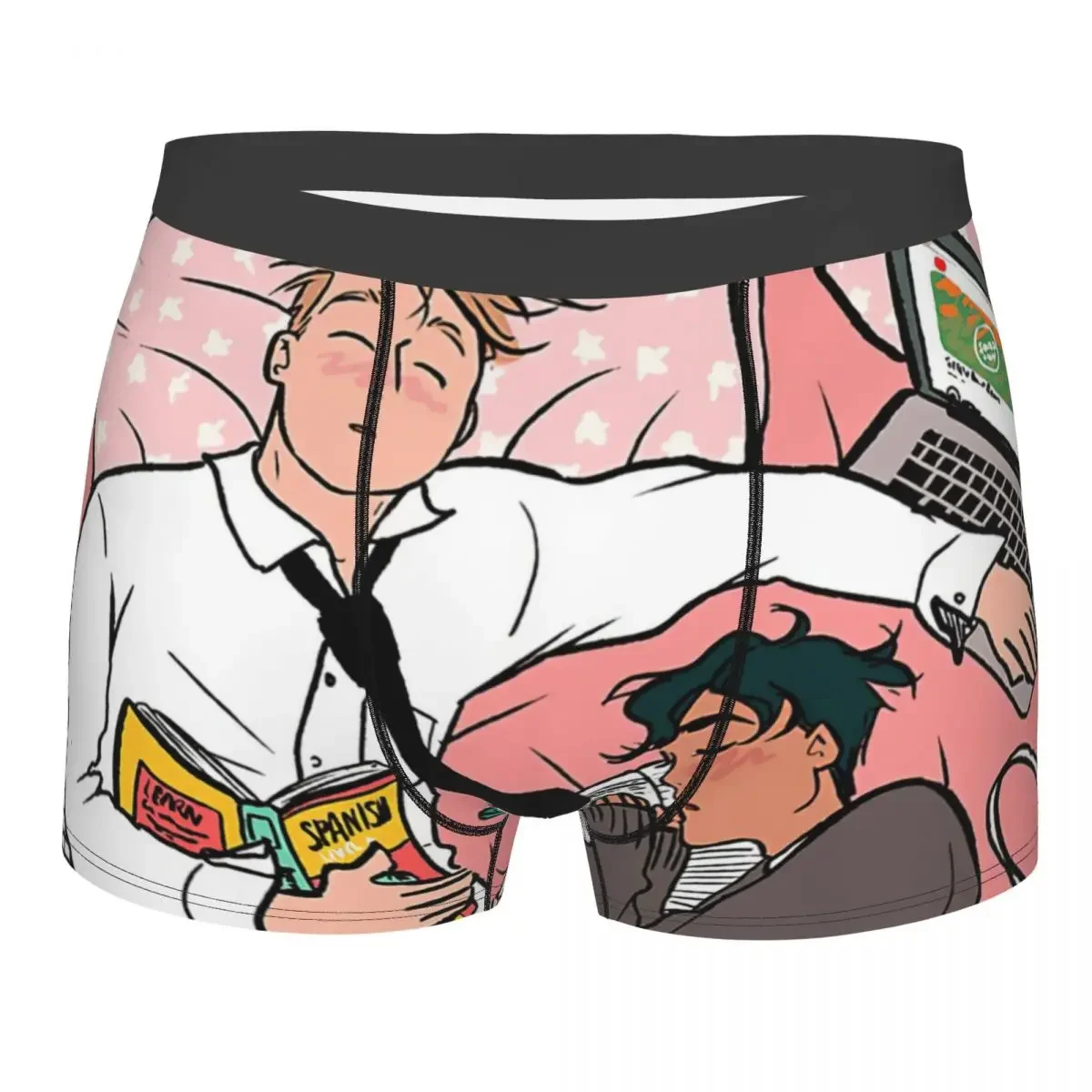 Трусы Naptime дышащие мужские нижнее белье шорты-боксеры с принтом