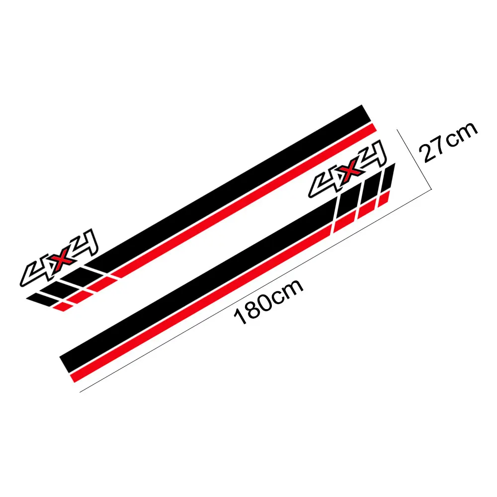 Для Mitsubishi L200 Triton автомобильные наклейки пикап дверь боковые грузовик 4x4 Спорт