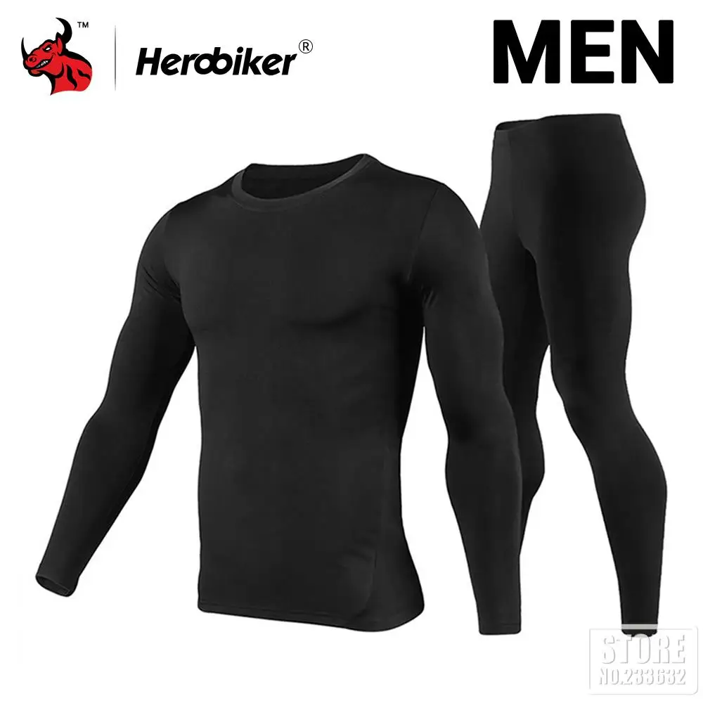 

Herobiker мотоциклетная куртка мужская комплект термобелья на флисовой подкладке лыжный костюм зимняя теплая мотокуртка одежда 3-цветная
