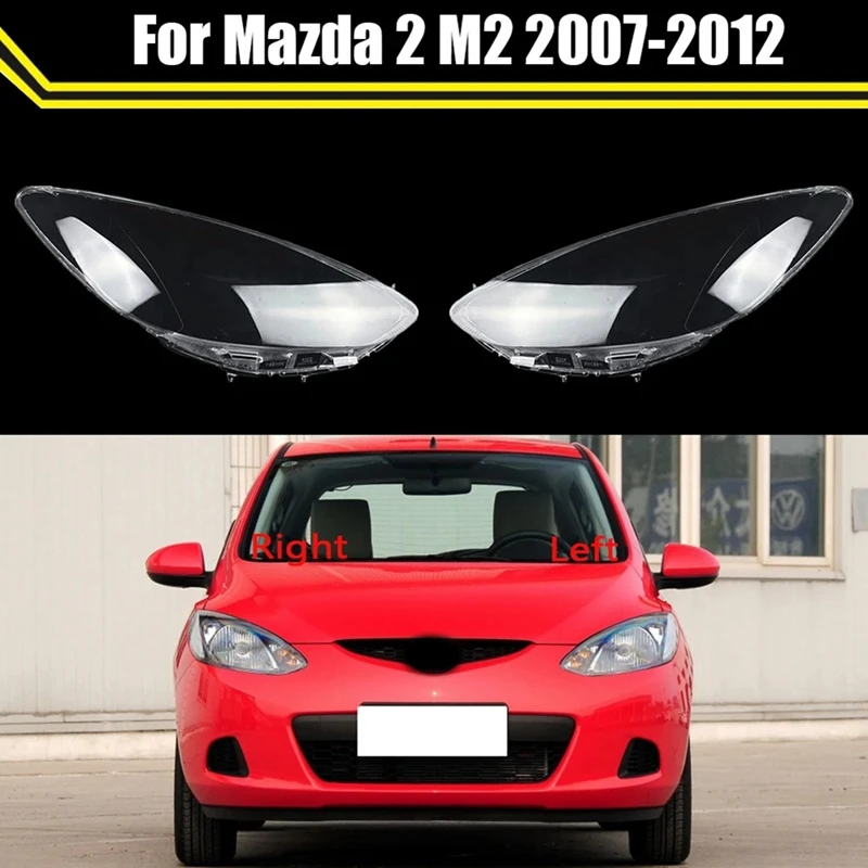 1 пара прозрачная крышка для автомобильных фар Mazda 2 2007-2012