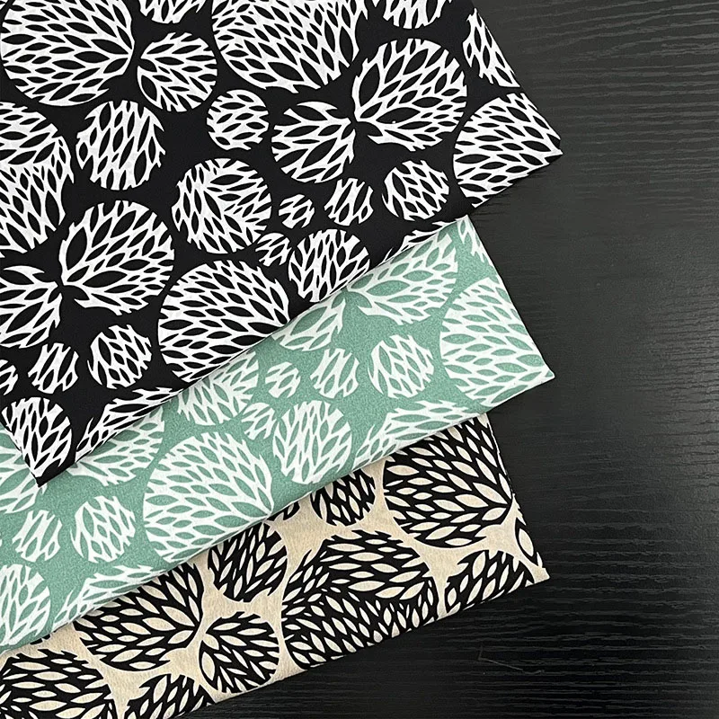 Производитель: Meter качественная вискозная Поплиновая ткань винтажный принт в