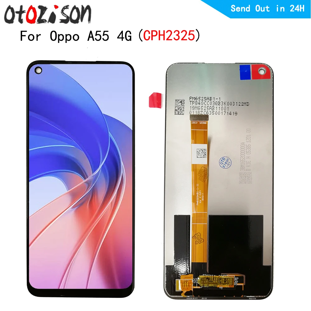 6 51-дюймовый IPS-экран для Oppo A55 4G CPH2325 ЖК-экран сенсорная панель дигитайзер с рамкой