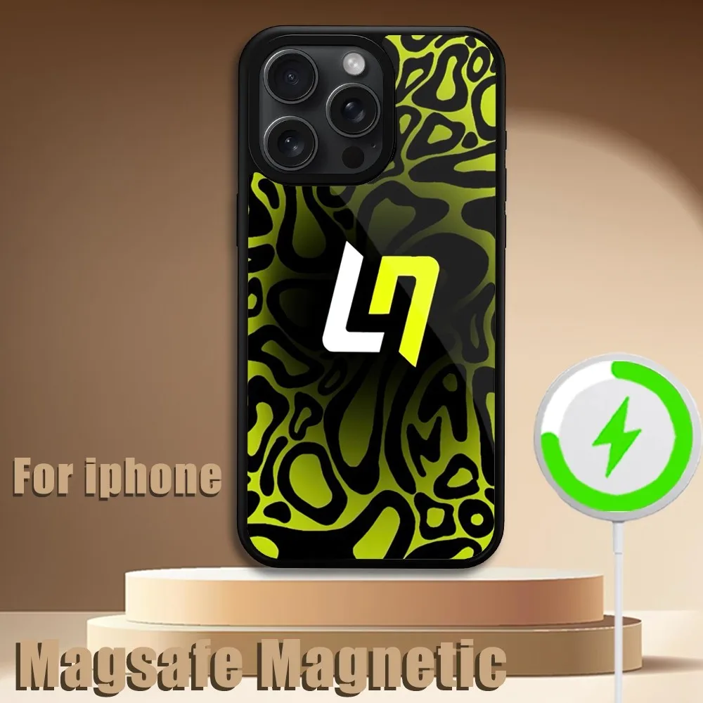 Чехол MINISO Racer L-Лэндо N-Норрис формула для телефона iPhone 11 12 13 14 15 Plus Pro Max Magsafe