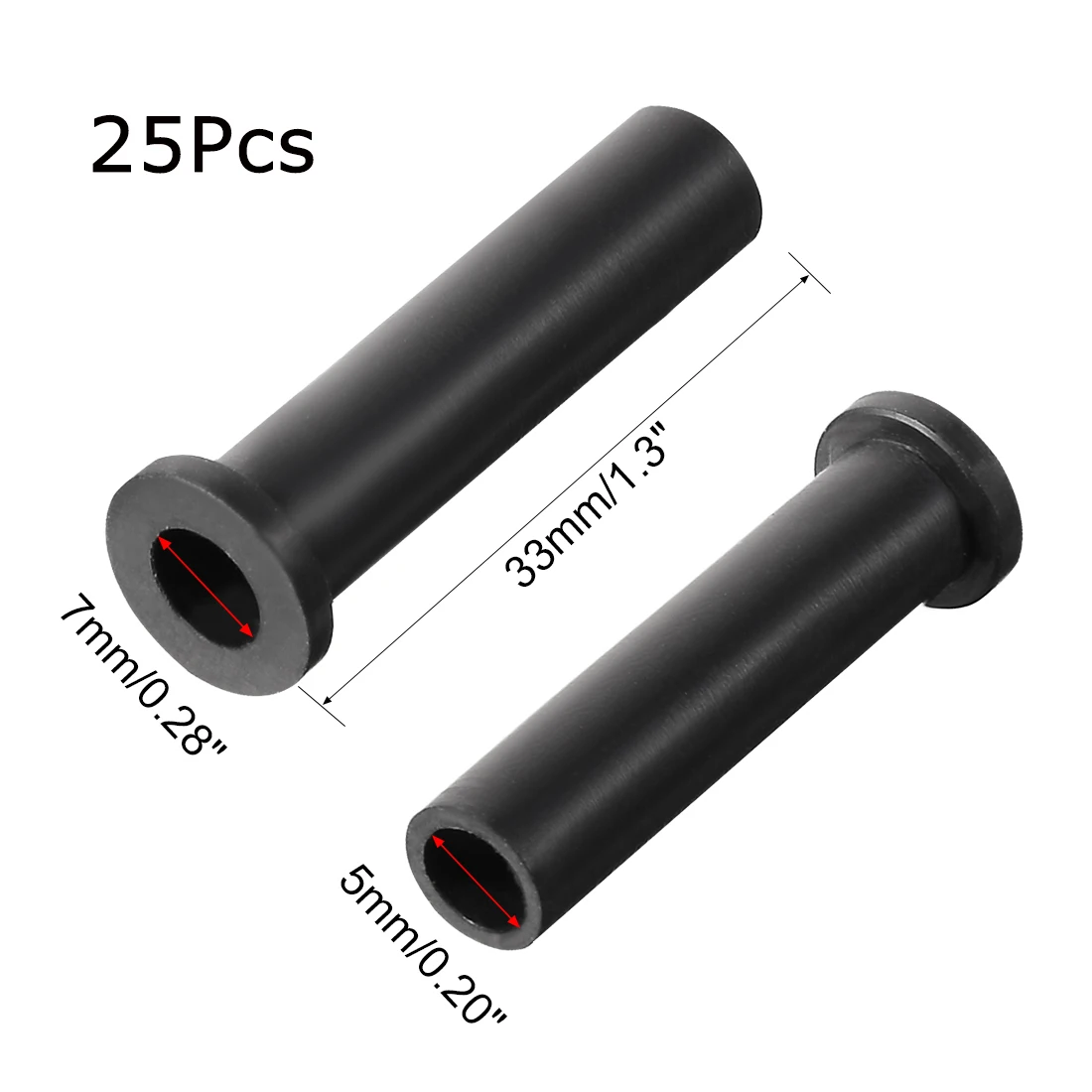 

UXCELL Защита для шнура из ПВХ чёрная 2-25 шт.