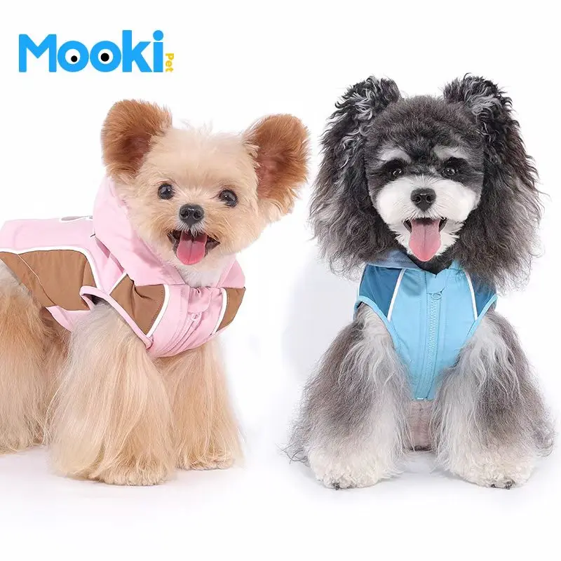 Пуховик Mookipet-Motorcycle теплая водонепроницаемая модная одежда для домашних животных