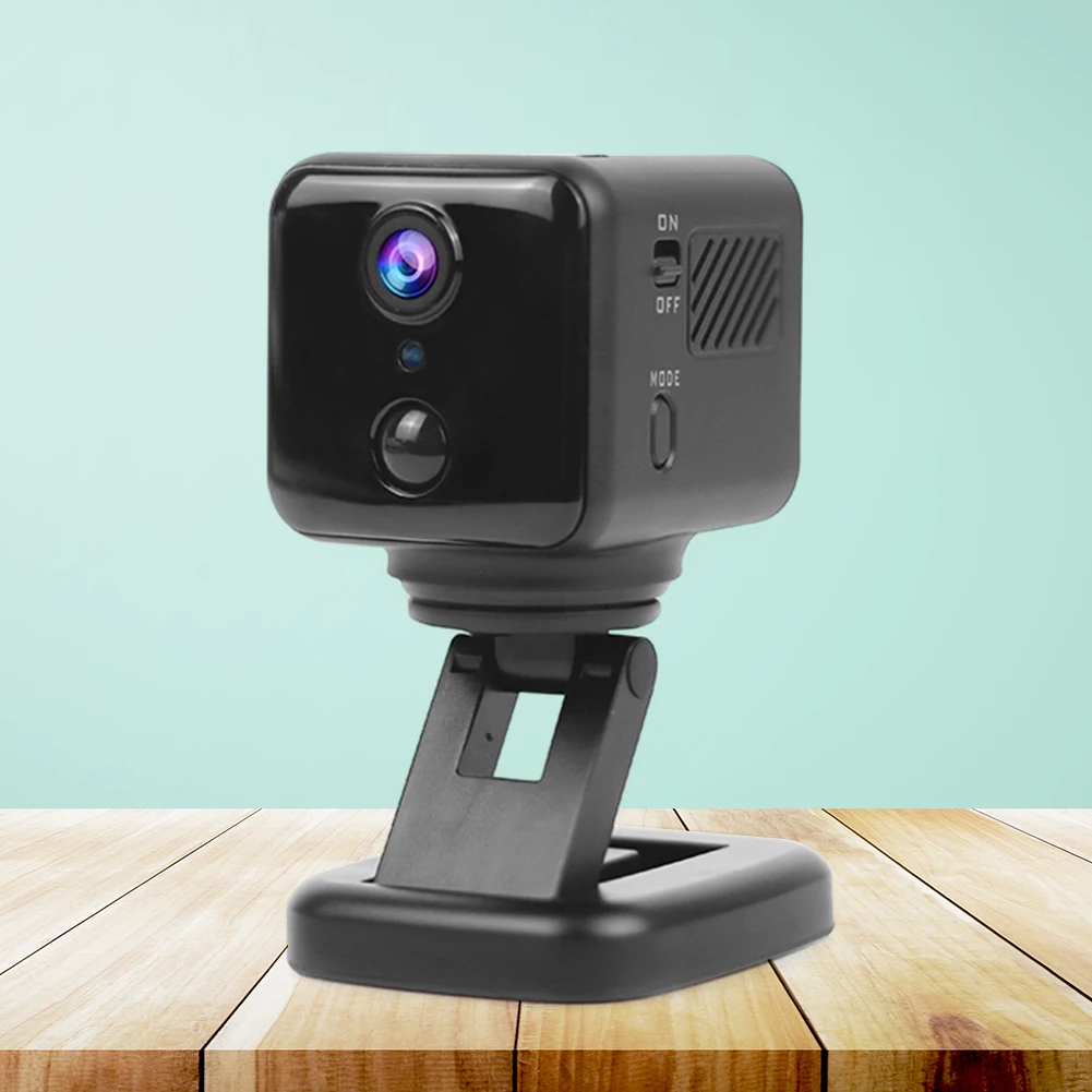 

HD ультра маленькая камера с двусторонней связью, вращающаяся Wi-Fi камера ночного видения, беспроводная комнатная камера с дистанционным мон...
