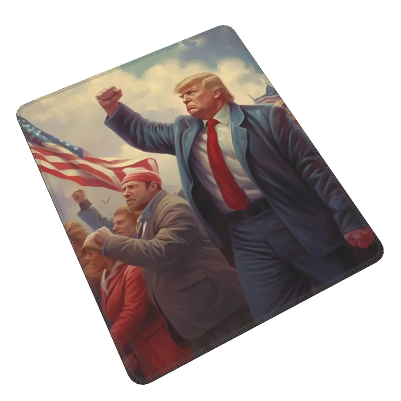 Fight Trump 2024 хит продаж квадратные коврики для мыши удобный игровой коврик