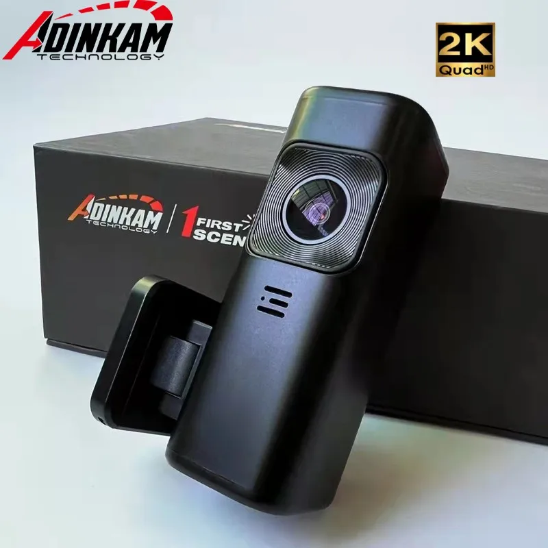

ADINKAM Dash Cam Mini 2k 1400P HD Video Recorder Discreet And Hidden DVR Support WIFI Connect APP 24H Parking Monitoring Dashcam