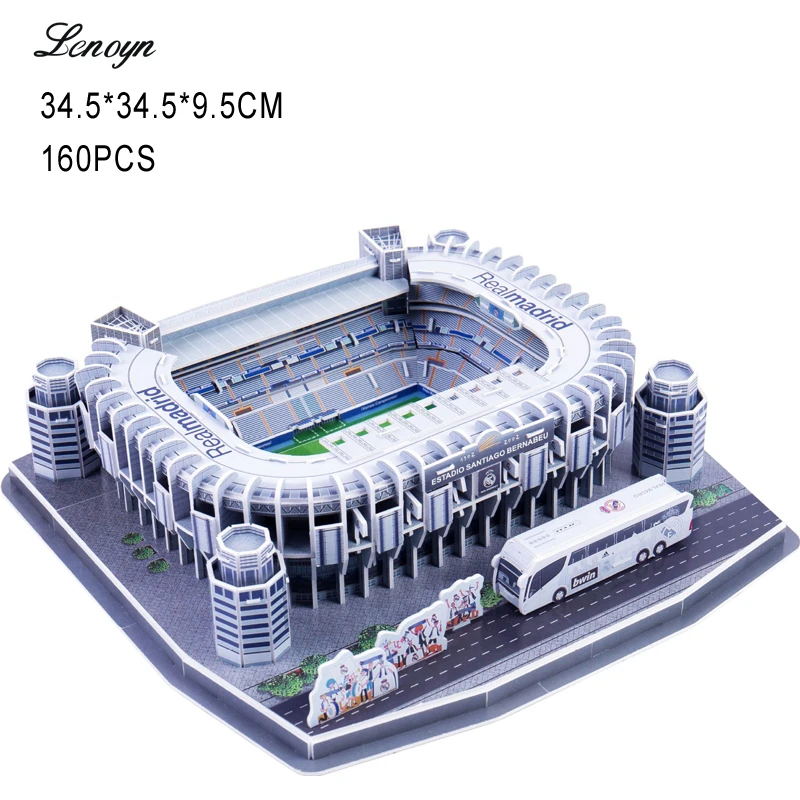 

Classic DIY 3D Puzzle Jigsaw World Football Stadium European Soccer Playground Assembled Building Model Puzzle Toys for Children