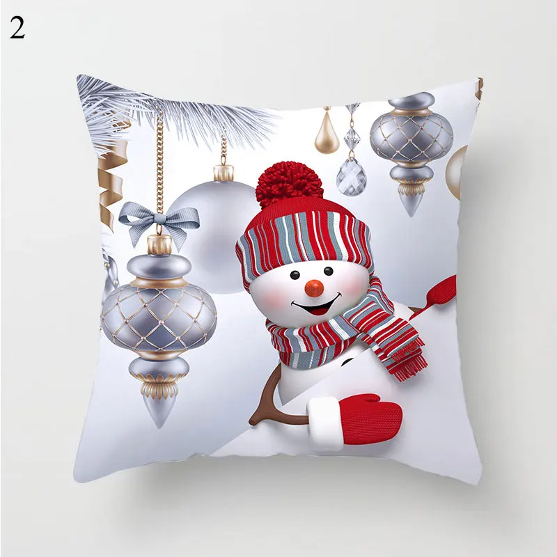 

Capa de almofada decorativa natal papai noel capa de travesseiro decoração de natal fronha almofadas para sofá casa ano novo