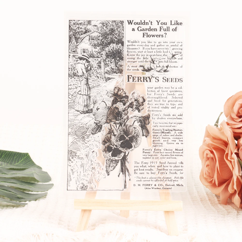 Прозрачные силиконовые штампы в стиле архитектуры/животных/цветов для