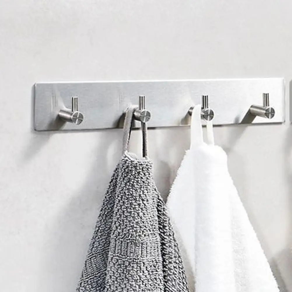 

Useful Clothes Hook Sturdy Wall Hook Self-adhesive Wall Mounted Door Back Hook Space Saving
