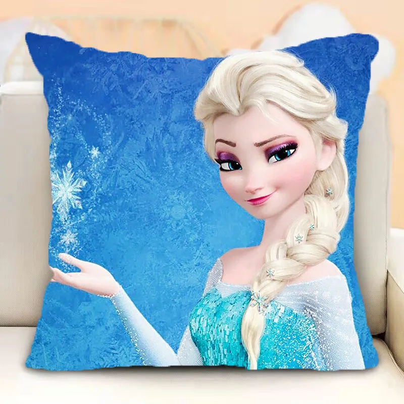 Discounts Frozen Elsa Anna Princess Girls Decorative/nap Pillow Cases Cushion Cover on Bed Sofa Children Birthday Gift 40x40cm