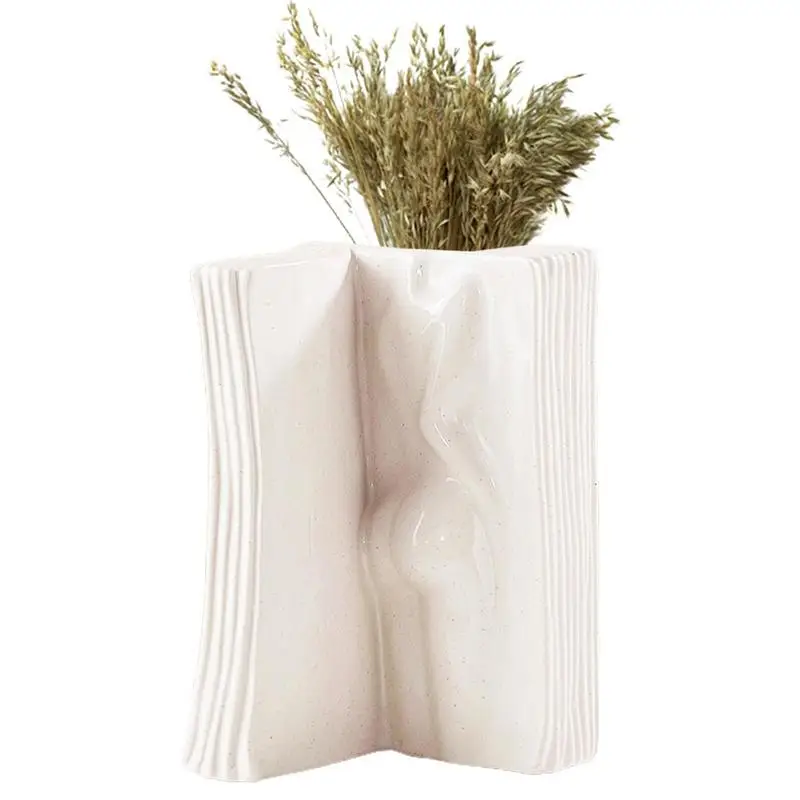 

Vase For Flowers Decor Creamy White Female Body Decorative Flower Bottles Vases For Flower Arrangement Supplies Home Decor For