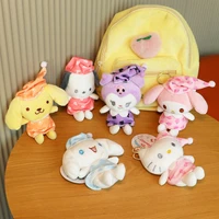 sanrio kawaii 15cm kuromi hello kitty cat cute plush toys soft plush stuffed dolls decoration pendant for girl kid birthday gift