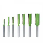 UCHEER 1 Набор7 шт. shk6 мм одностороннийдвухсторонний прямоугольный обрезной станок режущая головка деревообрабатывающий фрезерный станок набор чпу