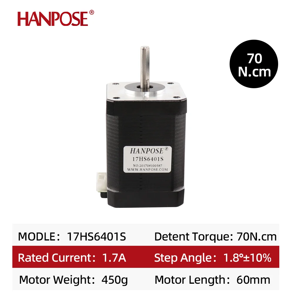 Гибридный двухфазный шаговый двигатель nema 17 60 мм 1 7 А 0 70 нм 4 провода 17HS6401S для