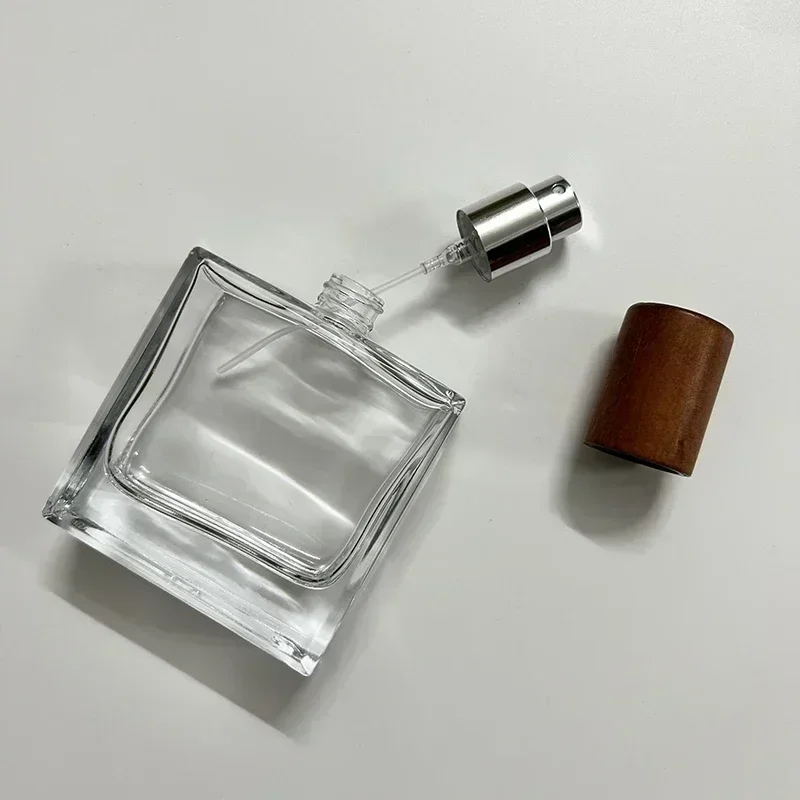 10 шт./лот 50 мл деревянная крышка флакон для духов с коробкой упаковка пустой и