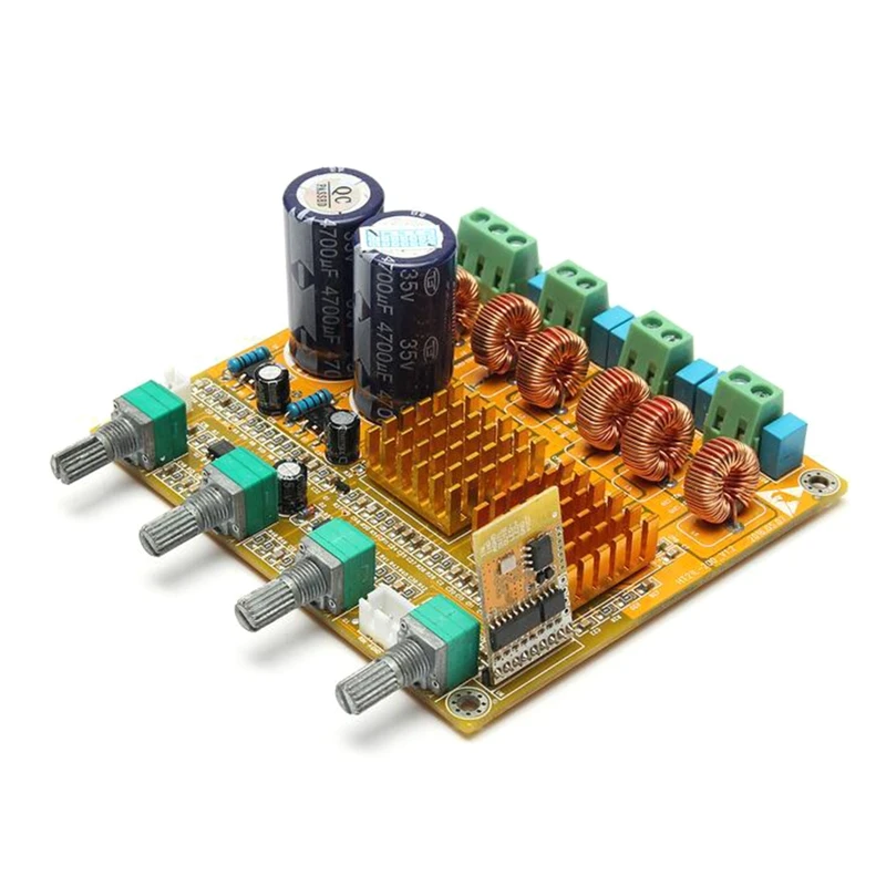 

DC 22-26V Bluetooth-compatible Subwoofer Amplifier Board 50Wx2+100W 3 Channel High Power Stereo Amplifier Board E8BE E8BE