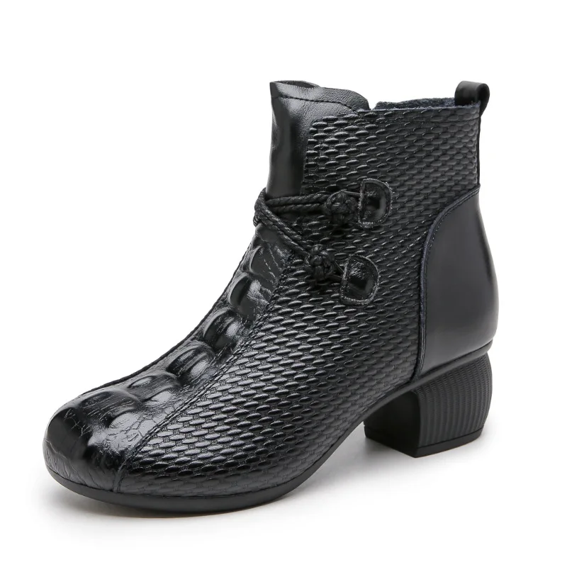 2022 New Fashion Boots for Women Autumn Short Boots Winter Side zip Women's Shoes Retro Casual Flat Ankle Boots Female