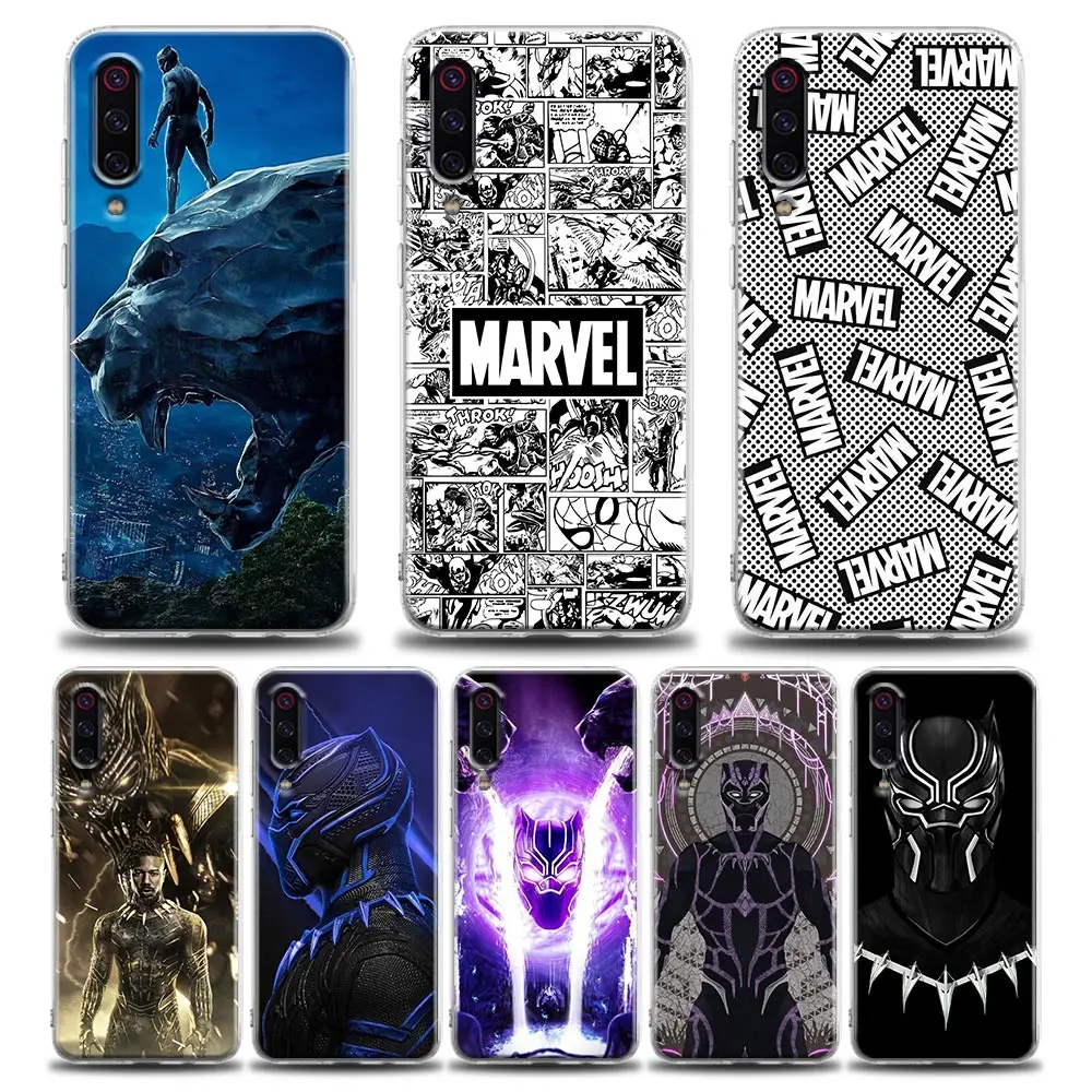 

Marvel Black Panther Artwork Case for Xiaomi Poco X3 NFC X3 M3 F3 Mi Note 10 9T 11 11X 11T 10T 12 Redmi 10 9A 9 9T 9C 5G Case