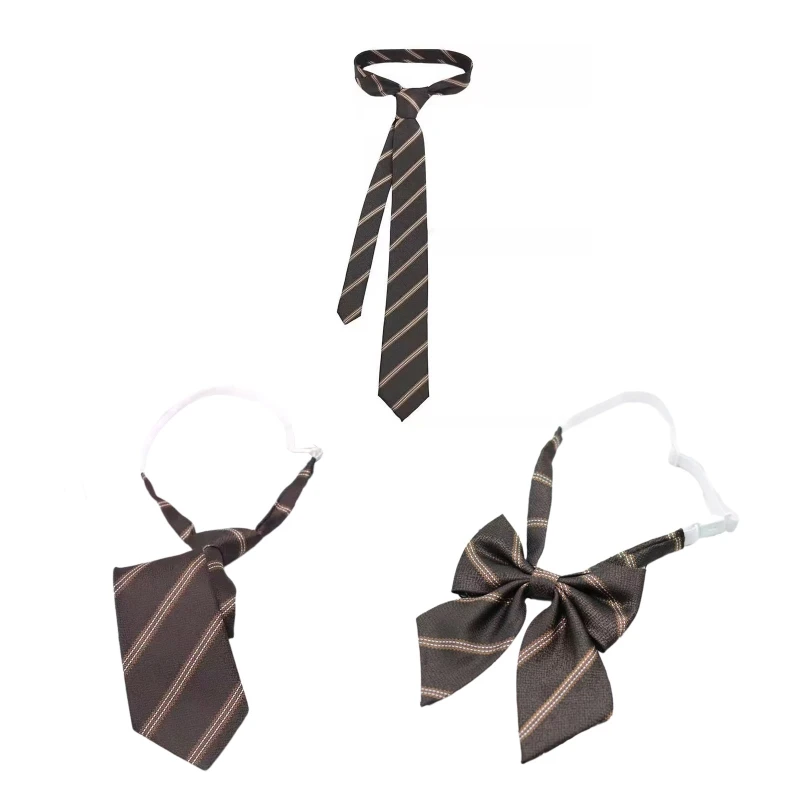 

Bow Necktie Skinny Tie Uniform Ties For Men Long Knot Free Tie JK Uniform Tie