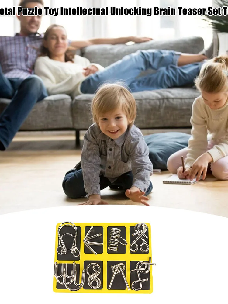 

Metal Puzzle Toy Intellectual Unlocking Brain Teaser Set Toy