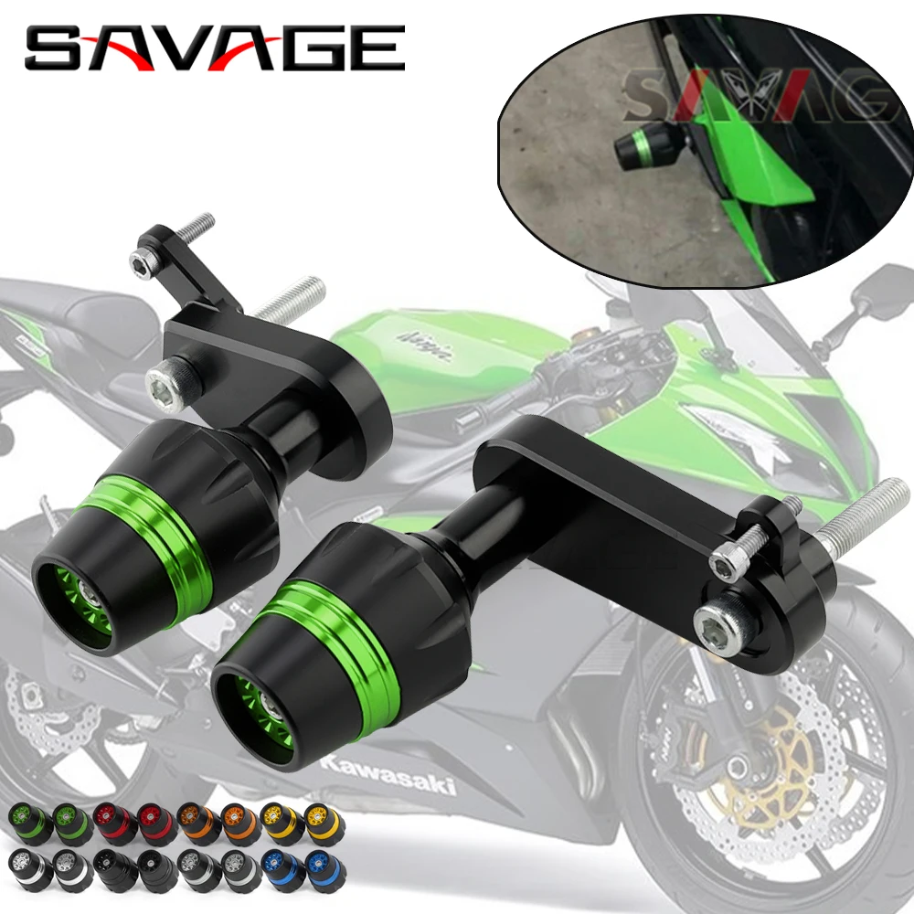 

For KAWASAKI ZX6R NINJA 2009-2012 Frame Sliders Crash Protector Motorcycle Accessories Bobbins Falling Protection ZX-6R ZX 6R