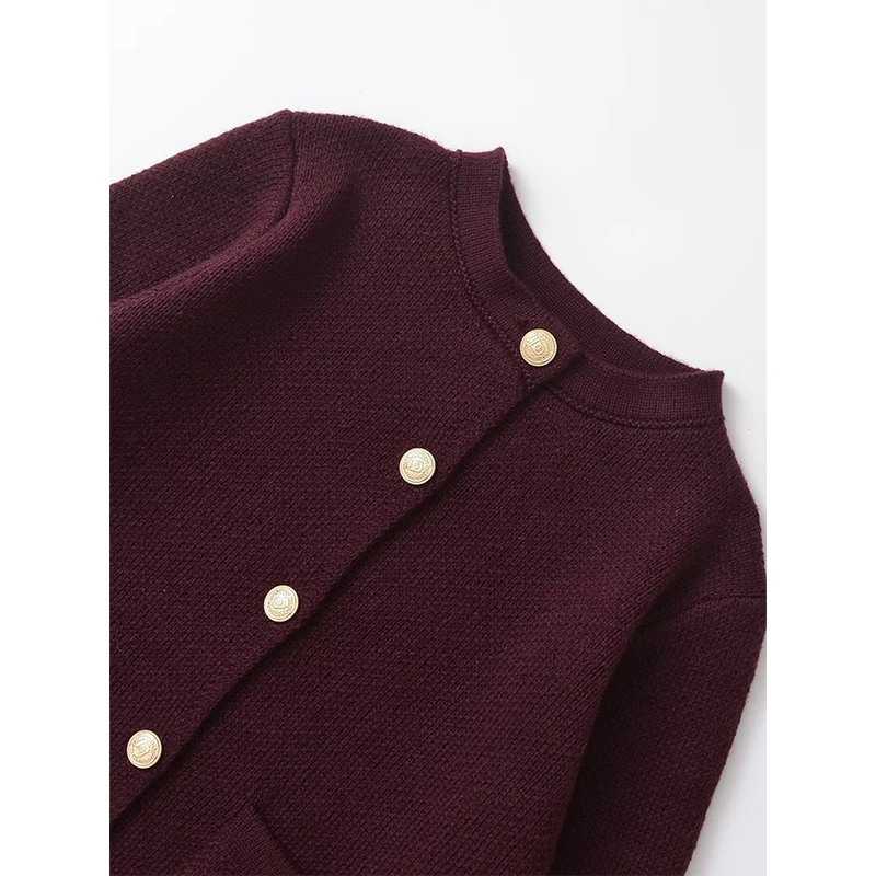 YENKYE осенний женский вязаный кардиган на пуговицах спереди с длинным рукавом и