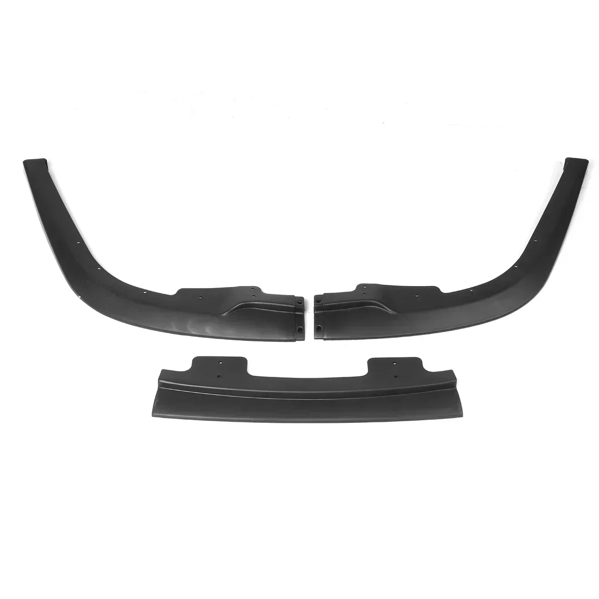 New Matte Black 3pc Car Front Bumper Lip Splitter Spoiler Diffuser Cover Trim For Subaru Impreza WRX Sti S204 2006-2007 Body Kit