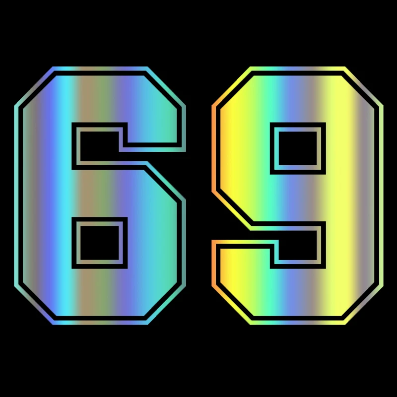 Индивидуальный счастливый номер 69 ослепительный крутой женский