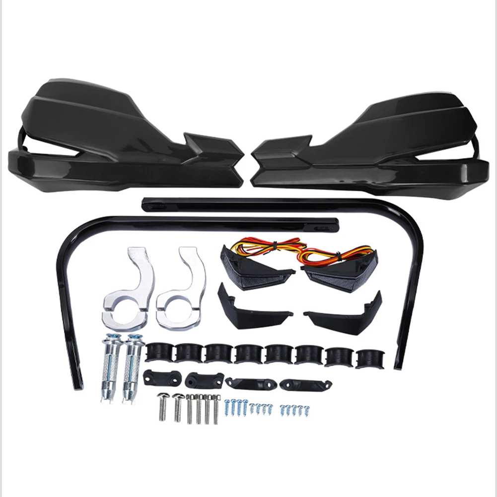 1 пара 22 мм 25 28 универсальный мотоциклетный руль защита руля светодиодная