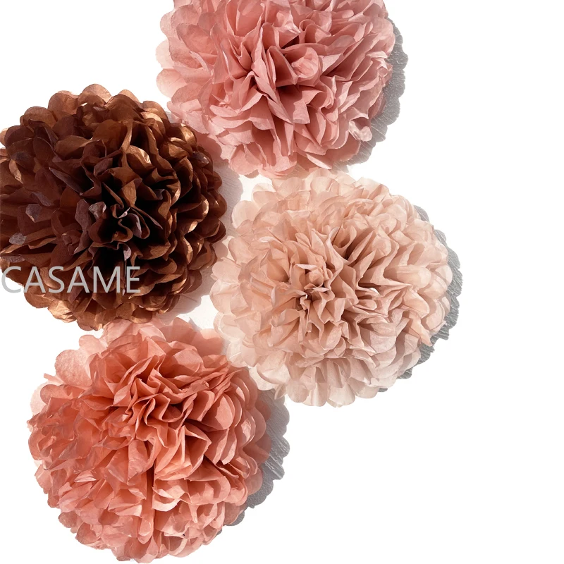 Бумажные украшения сделай сам для свадьбы дня рождения румяна невесты розовая