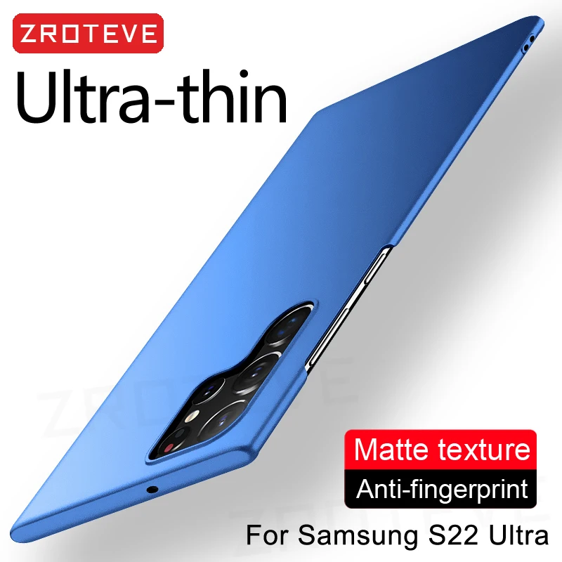 S22 Case Zroteve Slim Hard PC Frosted Cover For Samsung Galaxy S23 S22 Ultra S21 S20 FE S10E S9 S10 Plus Note 20 9 10 Lite Cases