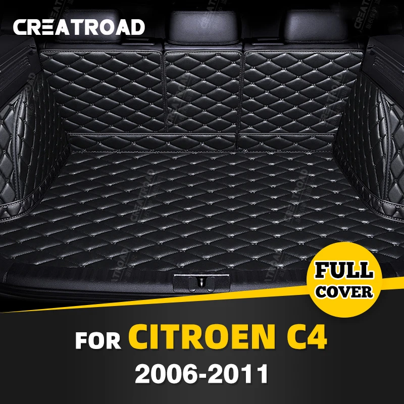 Автомобильный коврик для багажника с полным покрытием Citroen C4 2-дверный 2006-2011 10 09 08