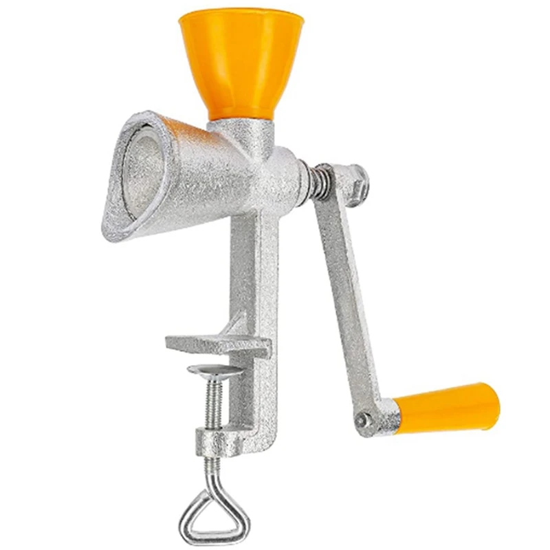 

Cast Iron Hand Grinder Manual Poppy Seed Mill Spice Grinder Small Grain Mill With Plastic Hopper