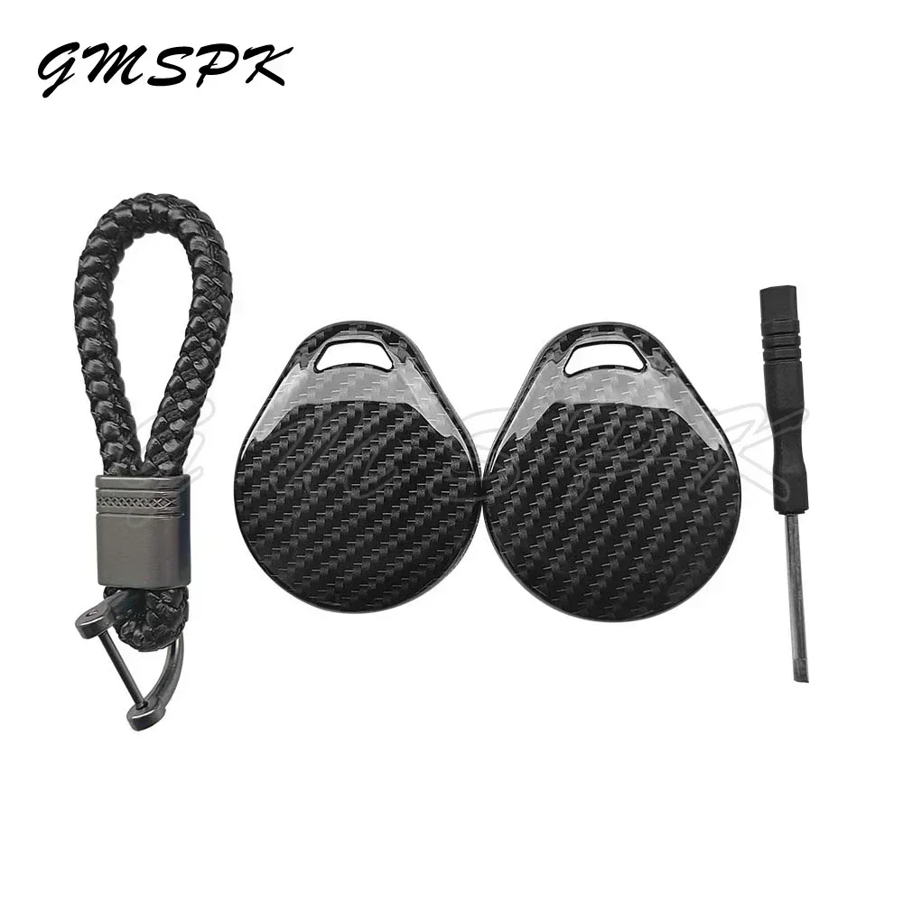 

Чехол для ключа с узором из углеродного волокна для Harley Softail Sportster VRSC Touring