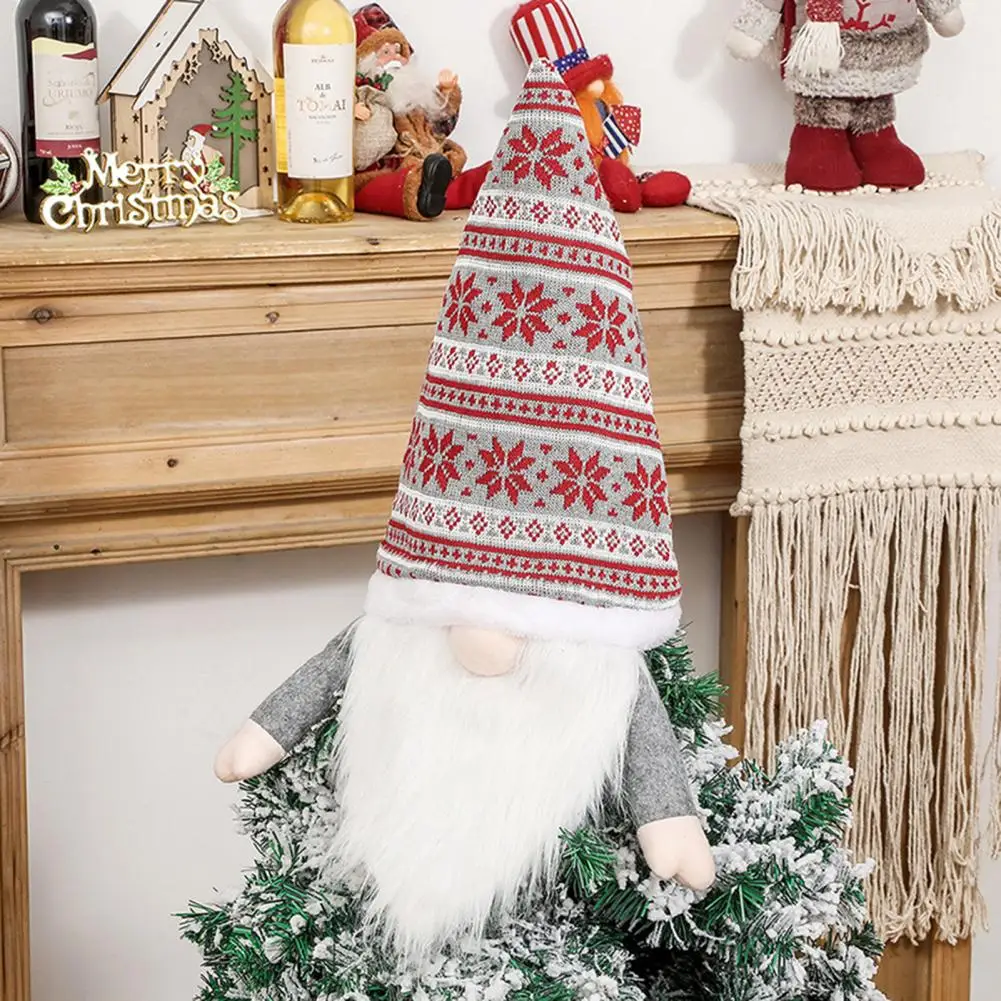 

Stylish Faceless Doll Eco-friendly Funny Merry Christmas Gnome Tree Topper Gnome Tree Topper Doll Ornament