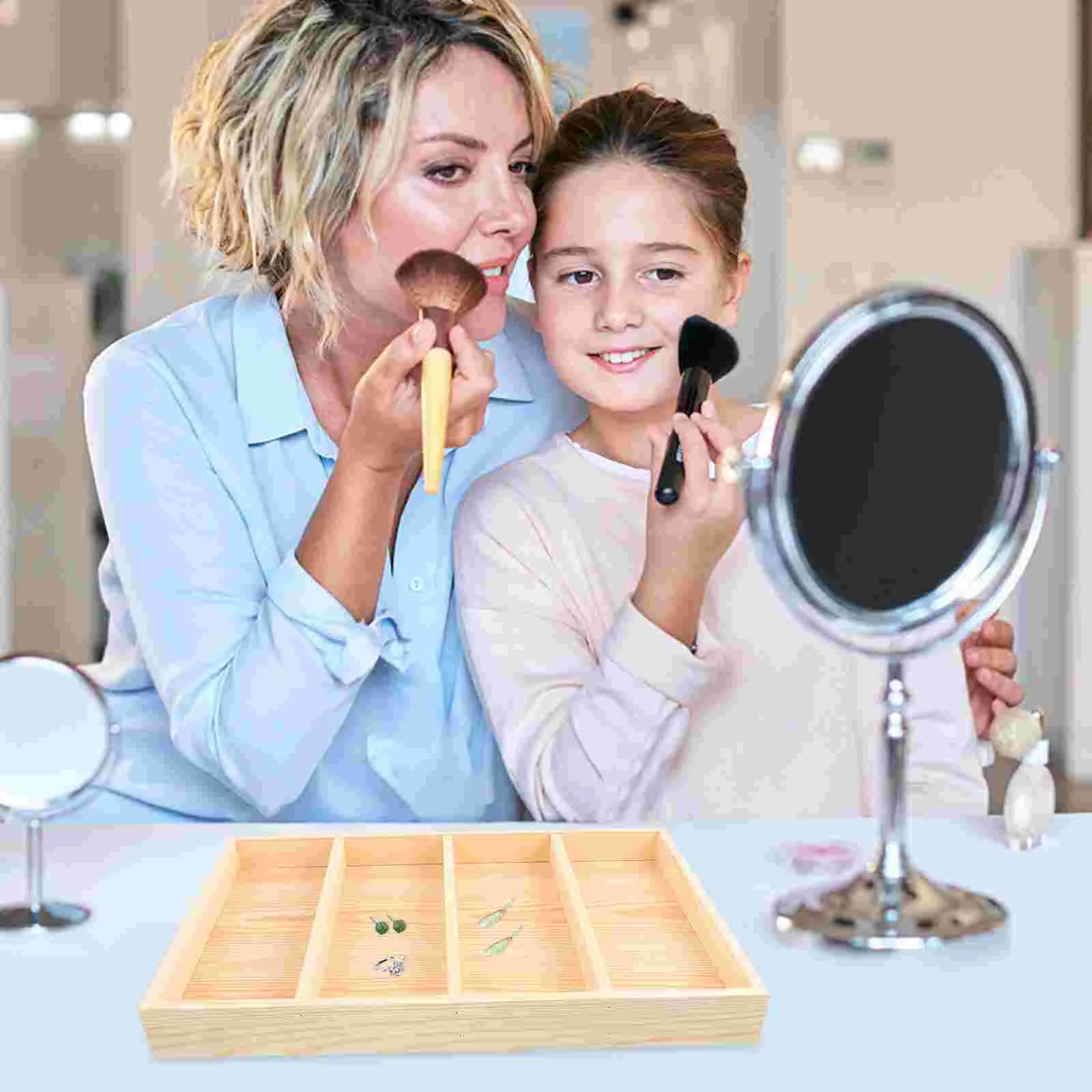 Поднос для хранения витрины деревянные ювелирные изделия браслет подносы