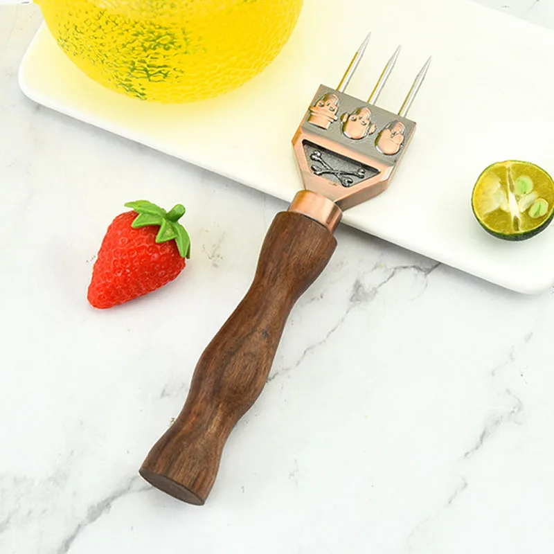 Нож из нержавеющей стали с тремя зубцами для колки льда ледокол цельной