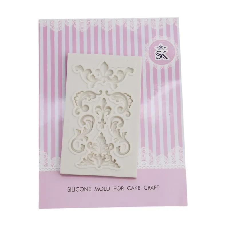 1 шт. силиконовая форма для помадки в форме узора печенья кондитерских изделий