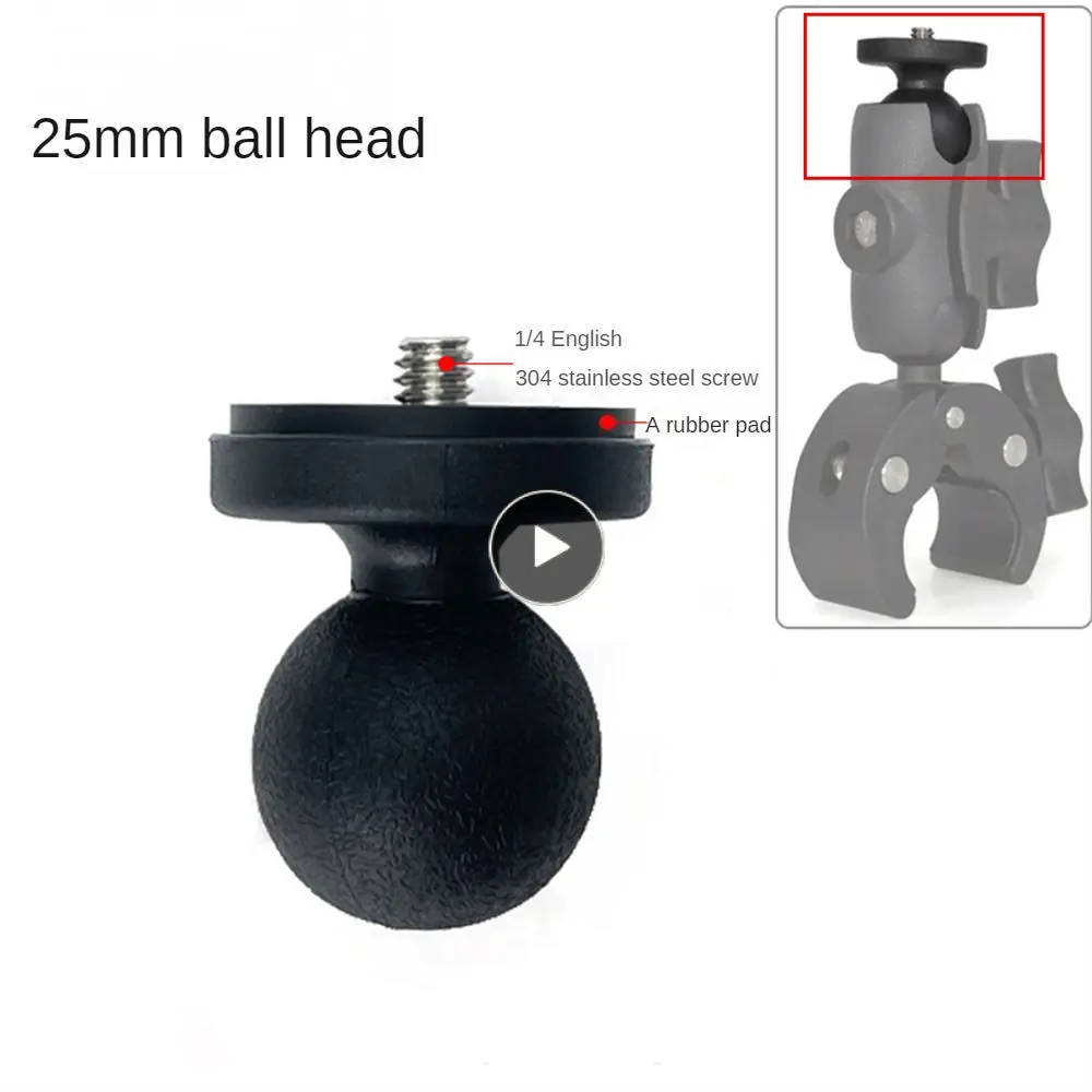 

Rubber Pad Mirror Conversion Easy To Use Conversion Parts Shockproof Easy Installation Ball Conversion Parts Car Holder Firm