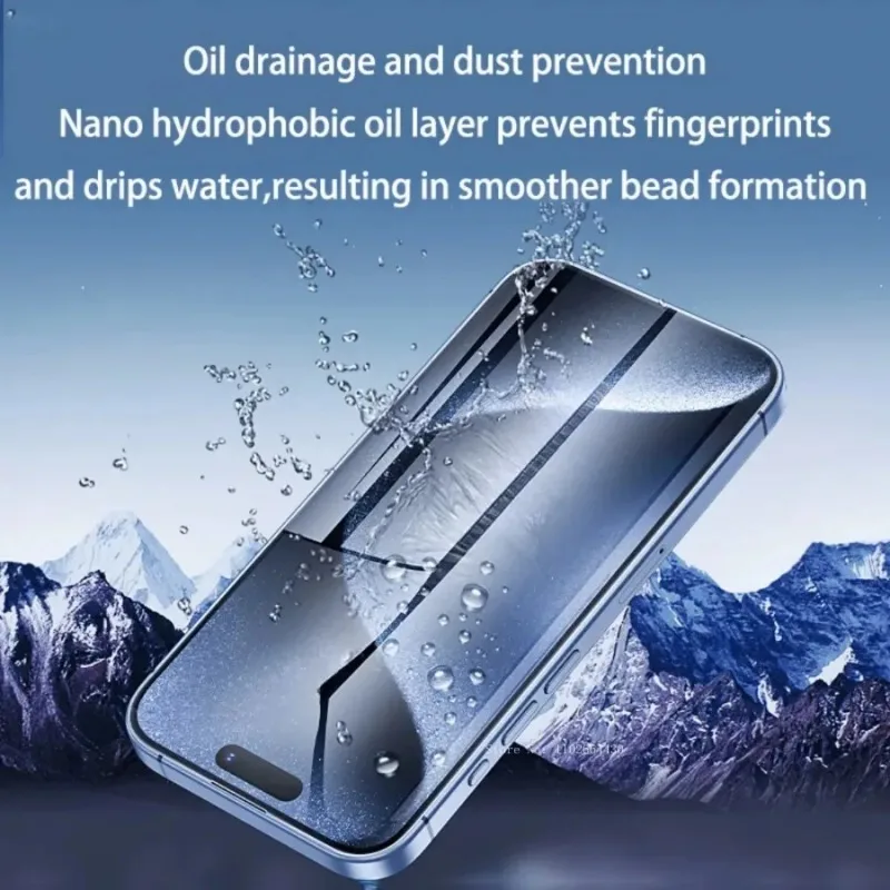 4 шт. гидрогелевая пленка с полным покрытием для iPhone 16 11 12 13 14 15 Pro Max mini Защитная