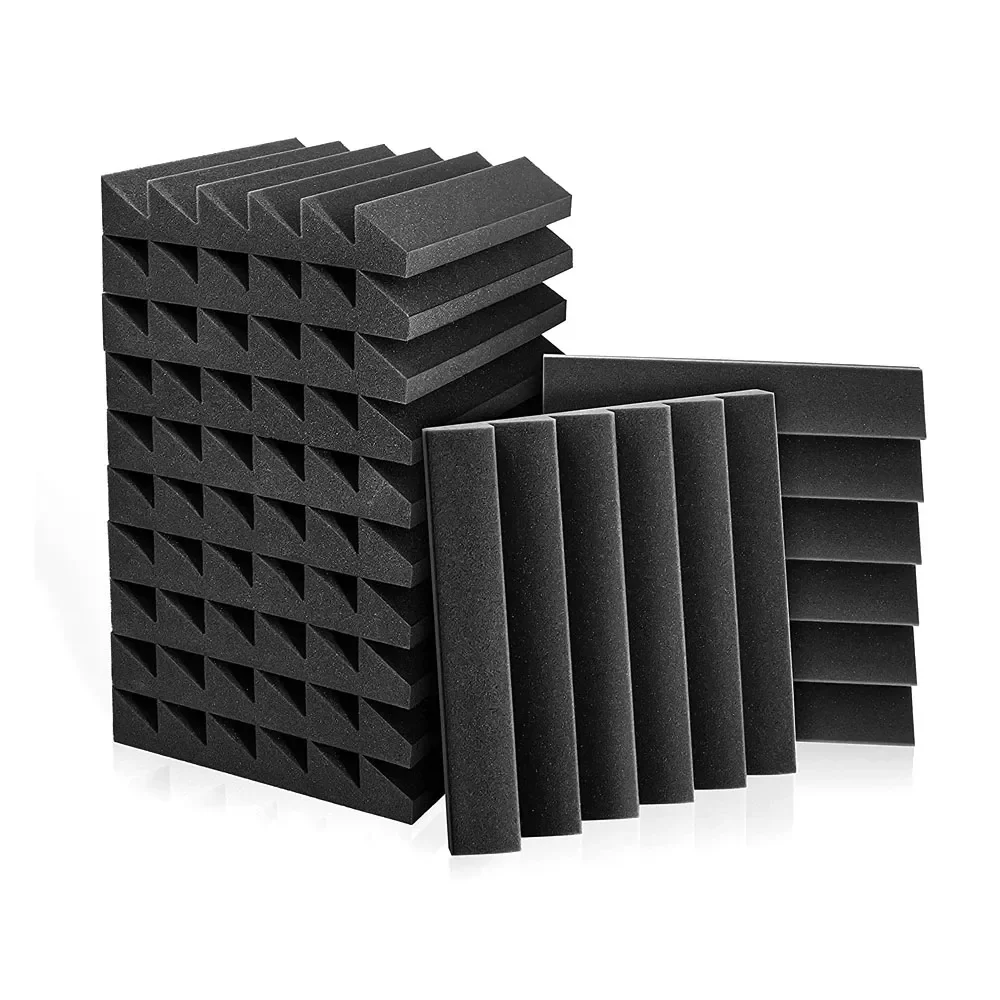 

4/24Pcs 7Colors 300x300x25mm Studio Acoustic Foam Soundproof Foam Sound Absorption Treatment Panel Sound Protective Sponge