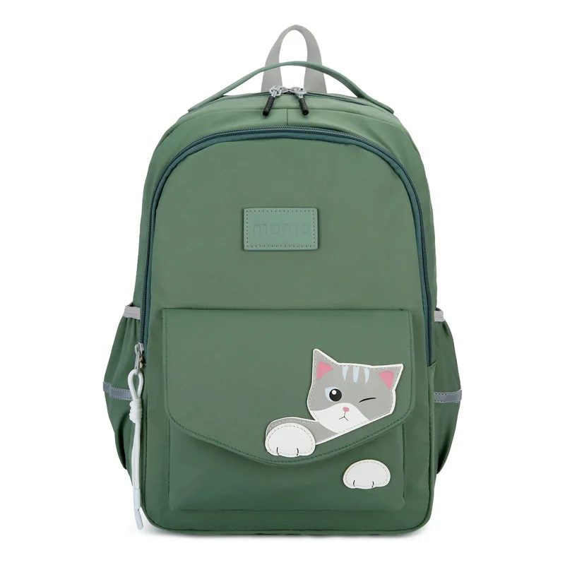 

Middle School Backpack for Teen Girls Students Cute Cat Large Nylon Schoolbag Casual Korean Bagpack Women Bookbag 2022