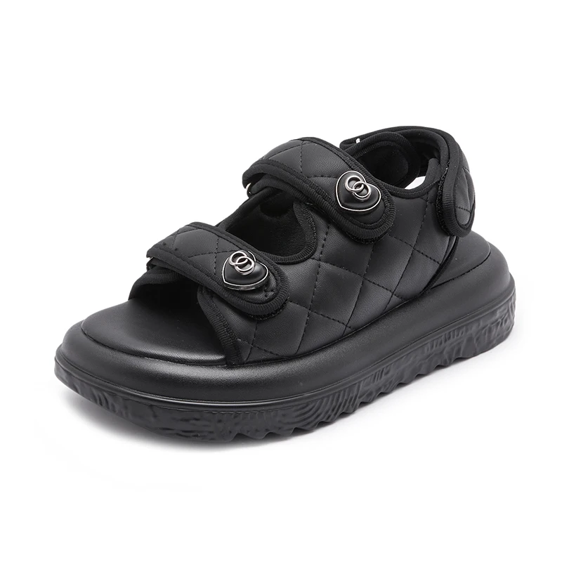 Designer Platform Sandals Woman Summer 2023 Fashion High Heels Luxury Pumps Shoes Flats Chunky Elegant Party Roman Sandals Girls